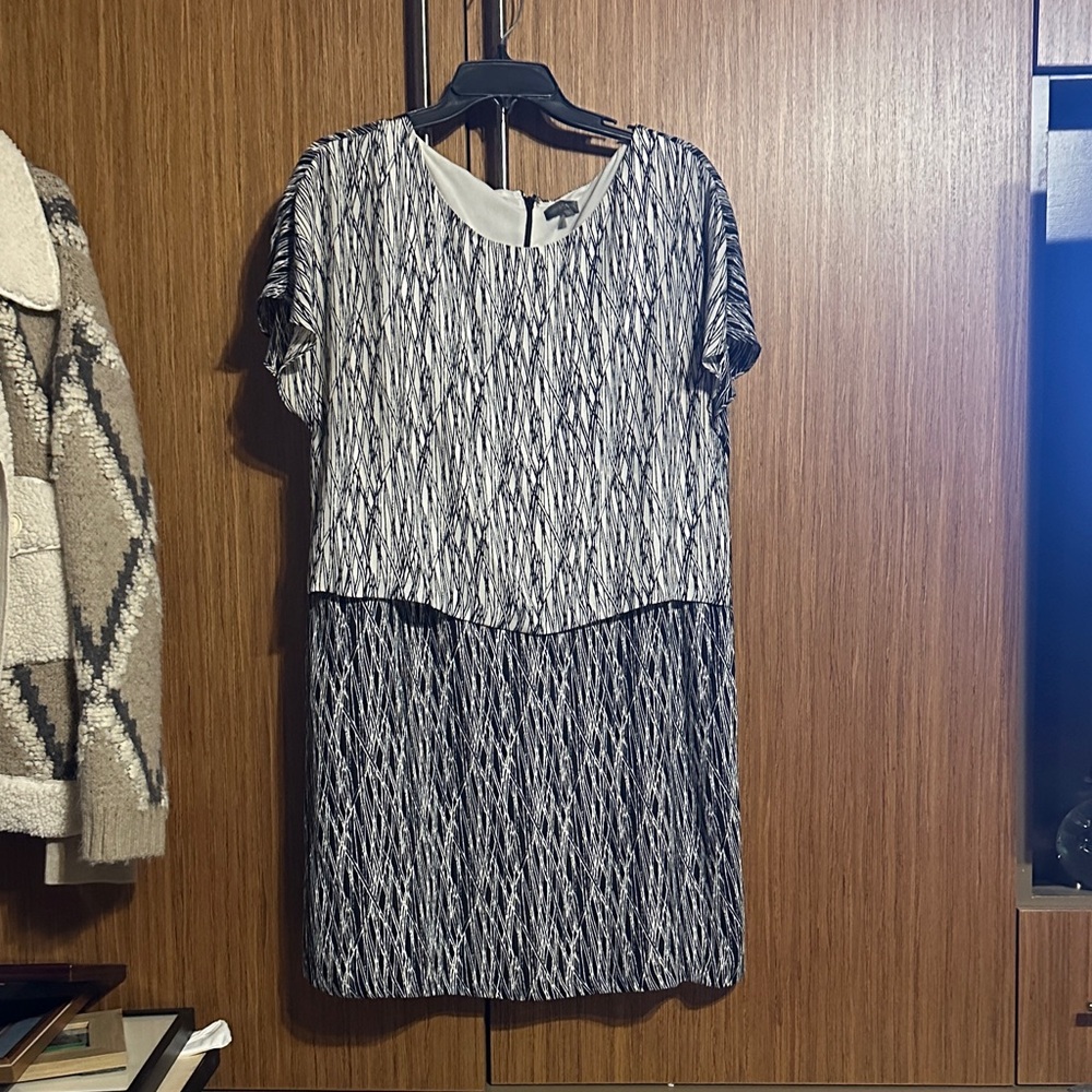 Vince Camuto Black and White Mini Dress